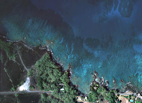 Ahihi Bay aerial photo