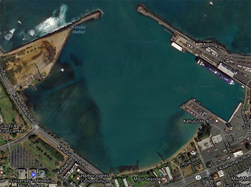 Kahului Harbor aerial photo