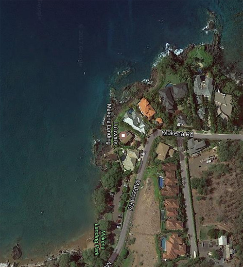 Makena Landing aerial photo