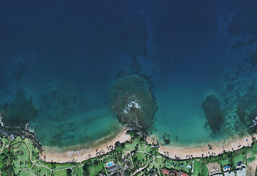 Ulua Beach aerial photo